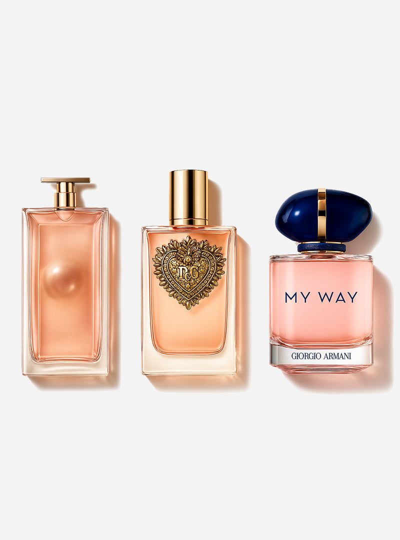 Zestaw 3 perfum: Dolce & Gabanna Devotion, My Way Giorgio Armani, Lancôme Idôle 100ml
